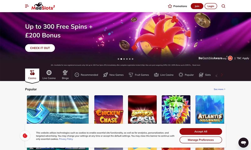 Experience the Thrills of Real Money Slots at MadSlots UK Online Casino